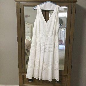 White Eyelet Summer Dress